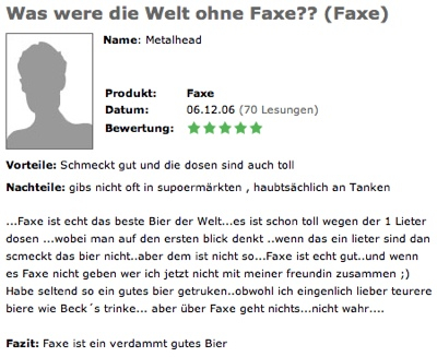 Faxerechtschreibfehler