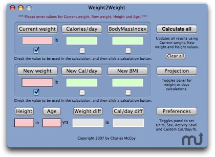 Weight2Weight Screenshot