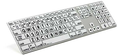 Hässliches Logic Keyboard mit überfetten Tasten